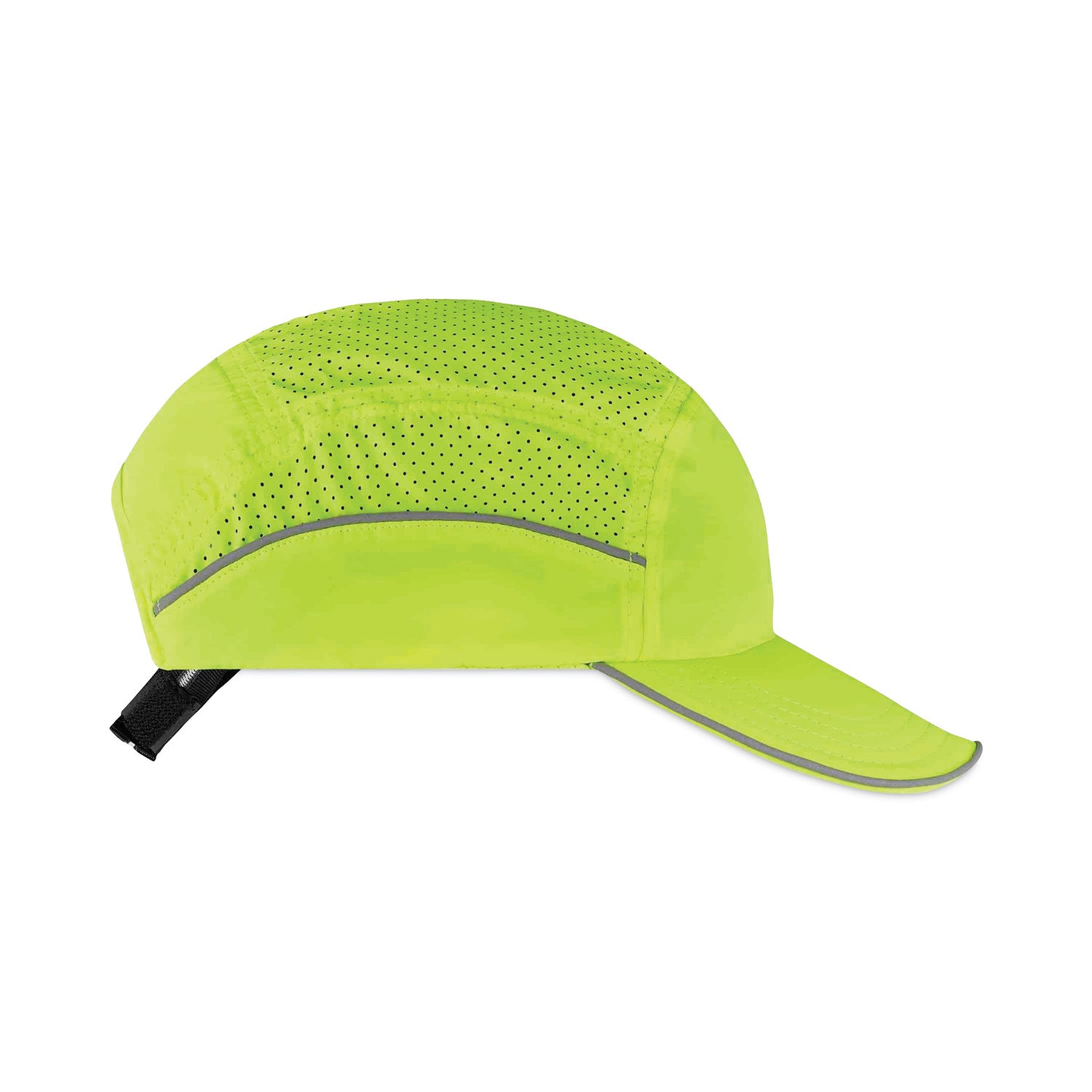 Ergodyne Skullerz 8955 Lightweight Bump Cap Hat, Lime, High-Density Polyethylene Shell, Vented, Reflective, Breathable, Removable Liner, Machine Washable, Impact Resistant, 1 Each