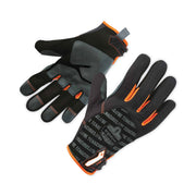 Ergodyne ProFlex 810 Reinforced Utility Gloves, Medium, Black, 2" Thick, 12.5" Length, Thermal Protection, Reinforced Palm & Thumb, Breathable, Abrasion Resistant, 2 Pairs