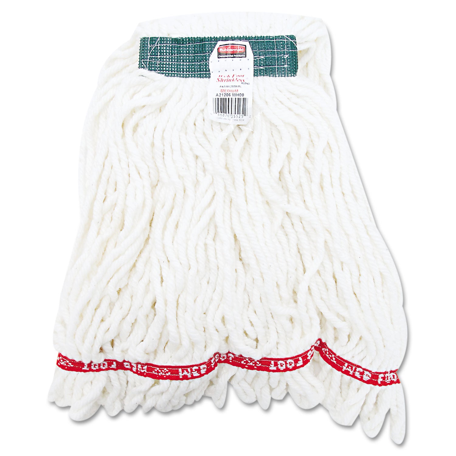 Rubbermaid Commercial Web Foot Shrinkless Wet Mop - Cotton, Synthetic Yarn, PVC - 1 Each