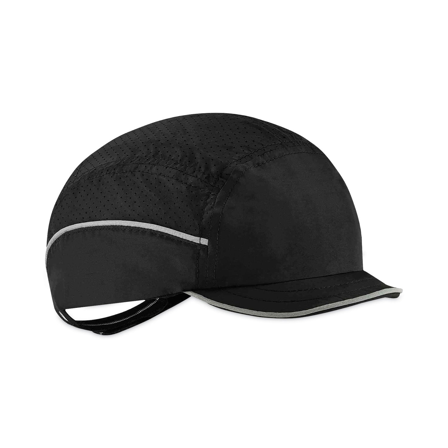 Ergodyne Skullerz 8955 Lightweight Bump Cap Hat, Black, High-Density Polyethylene Shell, Vented, Reflective, Breathable, Removable, Machine Washable, 1 Each