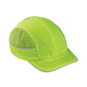 Ergodyne 8950 Bump Cap Hat - Recommended for: Industrial, Mechanic, Factory, Home, Baggage Handling - Short - Bump, Scrape, Head Protection - Lime - Comfortable, Impact Resistant, Machine Washable, Removable - 1 Each