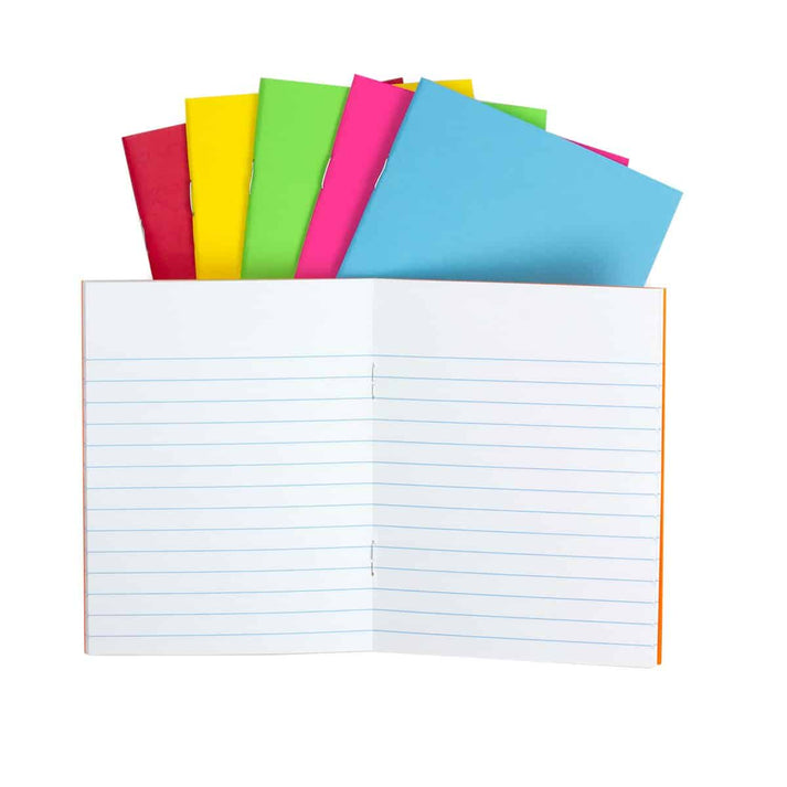 Bright Lined Books, 24 Assorted Colors, 4.25 x 5.5", 32 pages