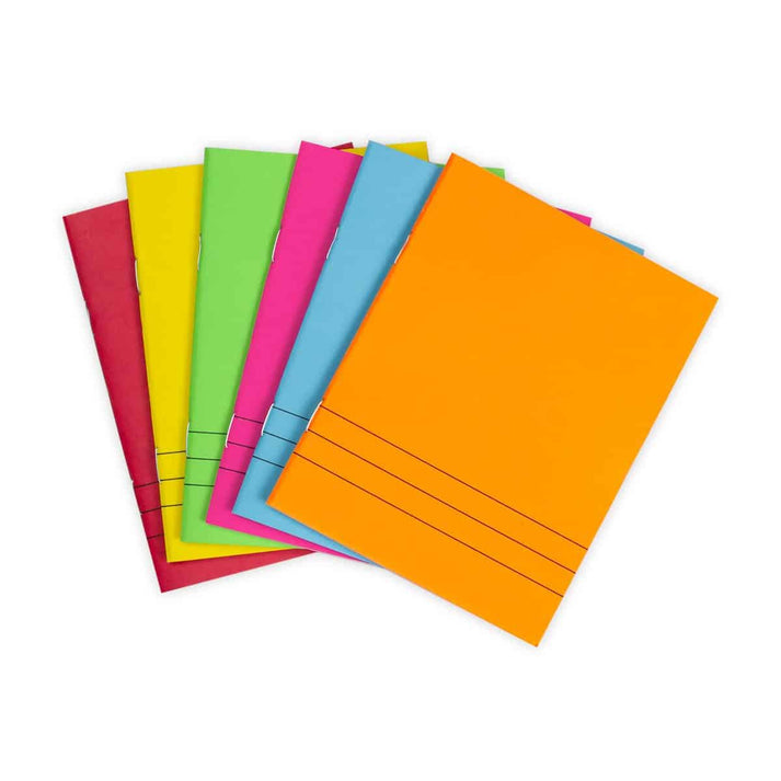 Bright Lined Books, 48 Assorted Colors, 5.5 x 8.5", 32 pages