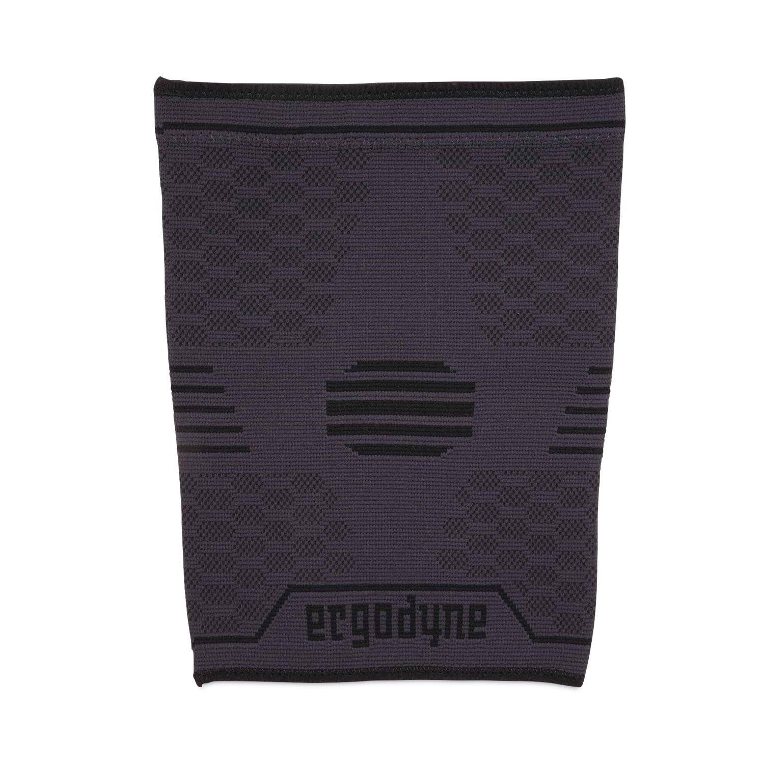 Ergodyne ProFlex 601 Knee Compression Sleeve - 12.20" to 13.78" Knee Circumference - Black - Silicone, Elastic - 1 Each