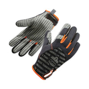 Ergodyne ProFlex 821 Smooth Surface Handling Gloves - 2" Thickness x 12.75" Glove Length - Large Size - Black - Flexible, Comfortable, Breathable, Secure Fit, Molded, Pull-on Tab, ID Tab, Machine Washable - For Handling Goods - 2 / Pair