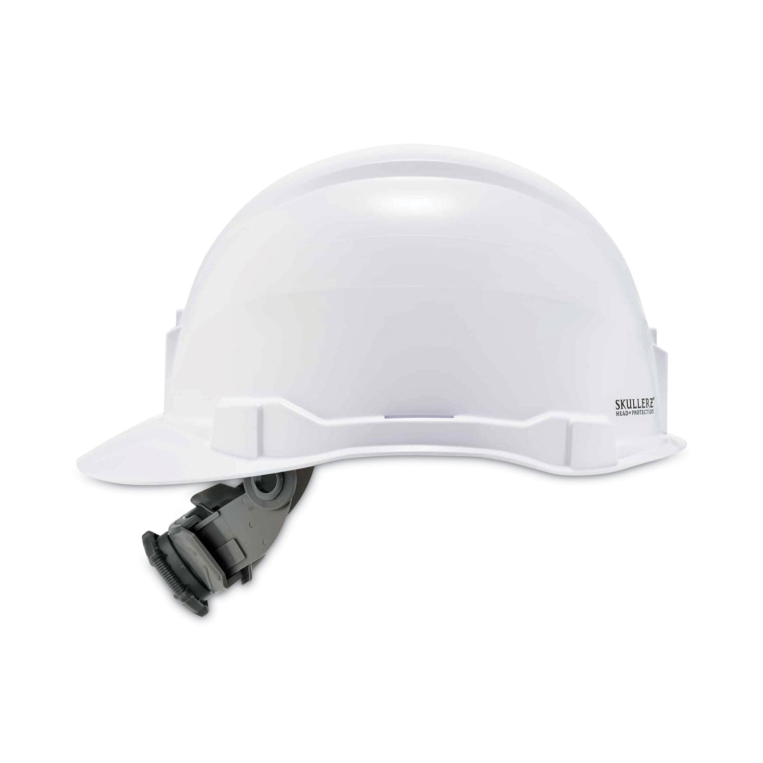 Ergodyne Skullerz 8970 Class E Cap-Style Hard Hat, White, Adjustable Ratchet, Removable Sweatband, Lightweight, Heavy Duty, 1 Each