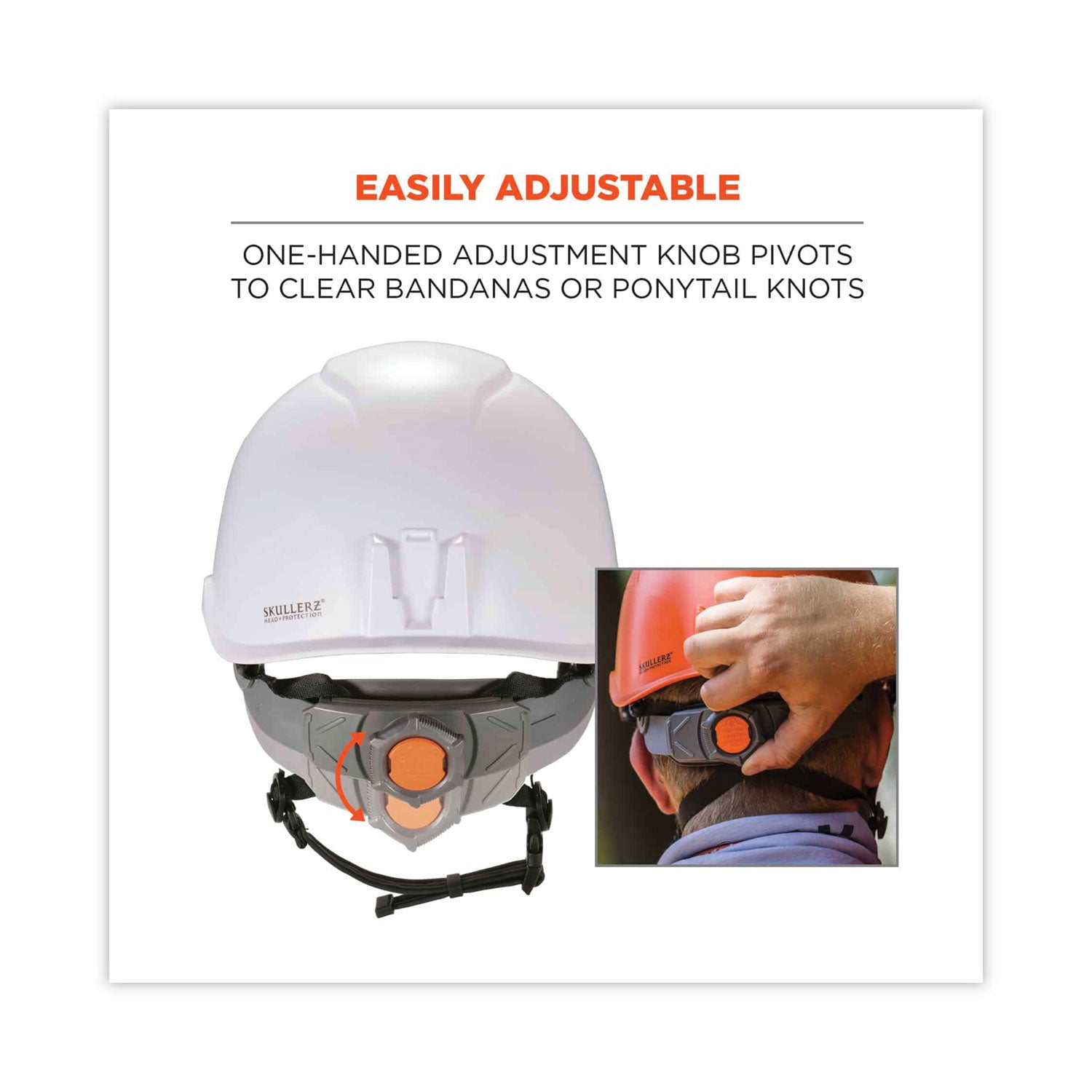 Ergodyne 8974 Class E Safety Helmet, White, White