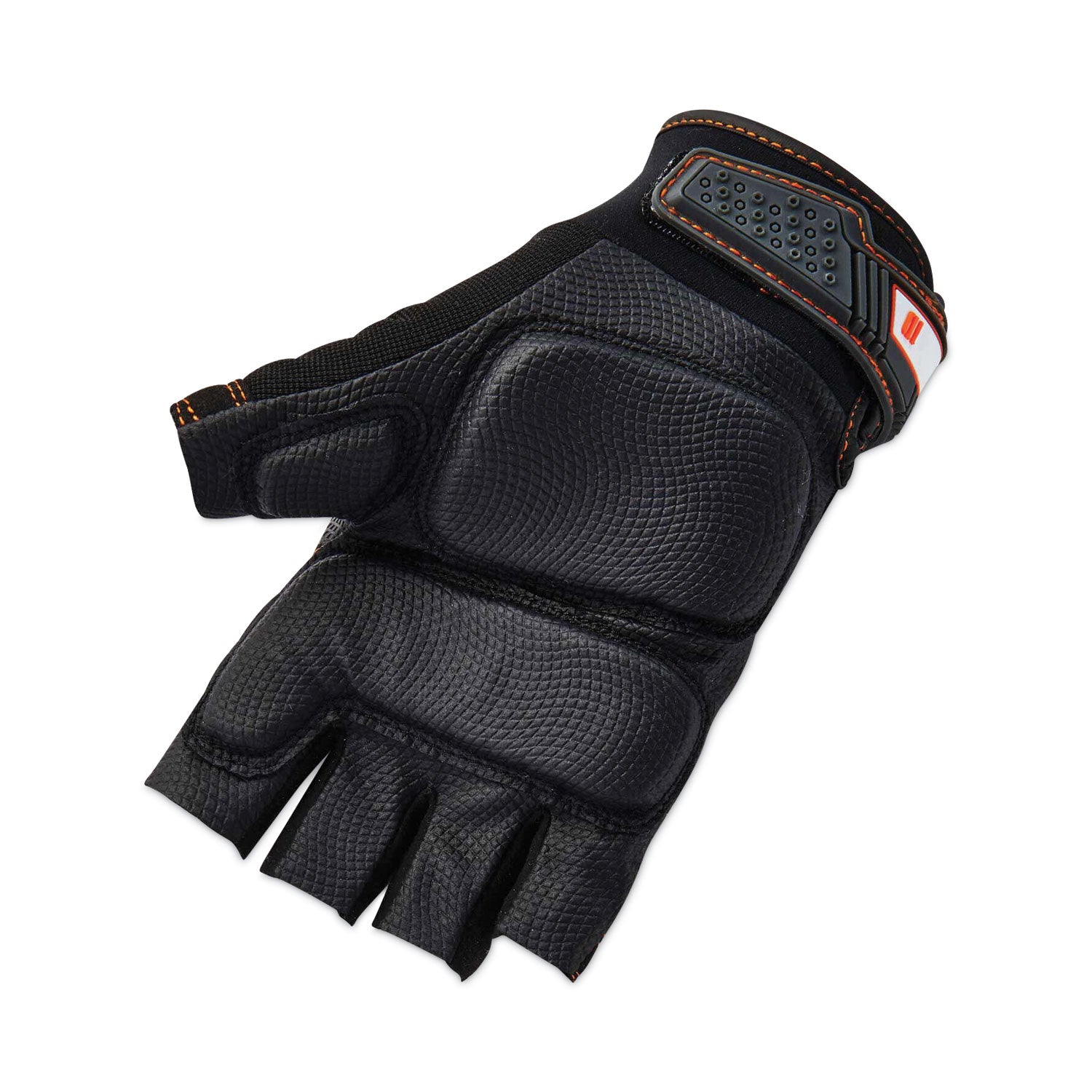 Ergodyne ProFlex 900 Half-Finger Impact Gloves, Small, Black, 1.50" Thick, 10.75" Length, Shock & Impact Resistant, Breathable, Reinforced Thumb, Padded Palm, 2 Pairs