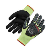 Ergodyne ProFlex 7141 Nitrile-Coated DIR Level 4 Cut-Resistant Gloves, Extra Large, Lime, 2/Pair, 12 Pairs per Carton