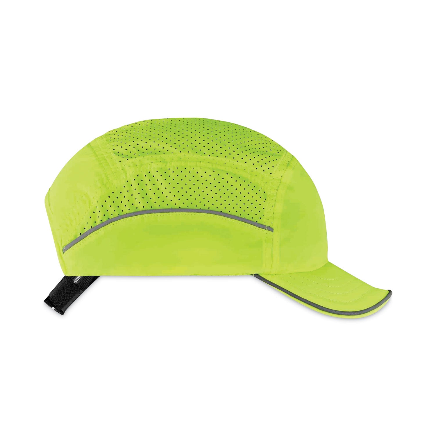 Ergodyne Skullerz 8955 Lightweight Bump Cap Hat, Lime, High-Density Polyethylene Shell, Vented, Reflective, Breathable, Removable, Machine Washable, Impact Resistant, 1 Each
