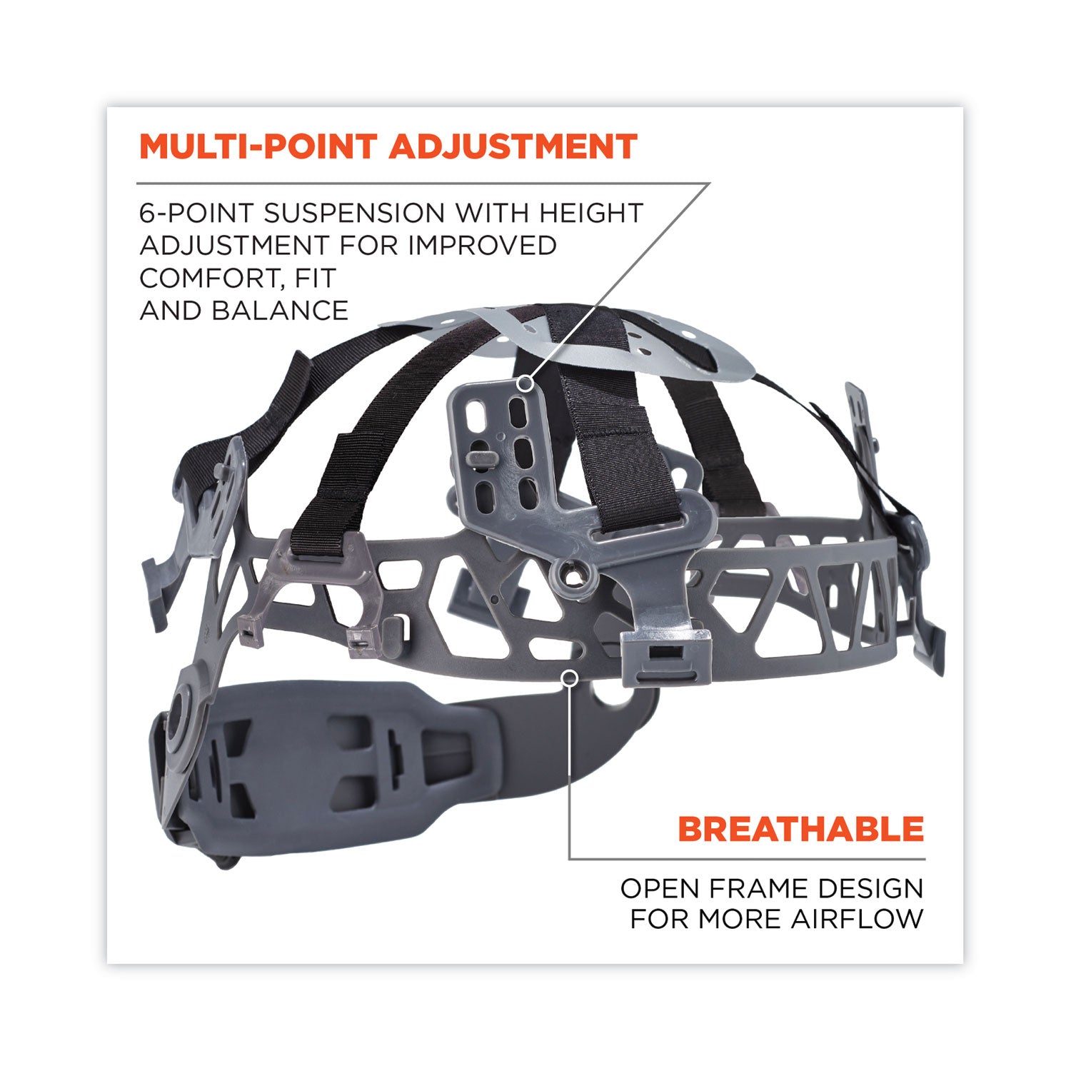 Ergodyne 8975 Class C Safety Helmet, White, White