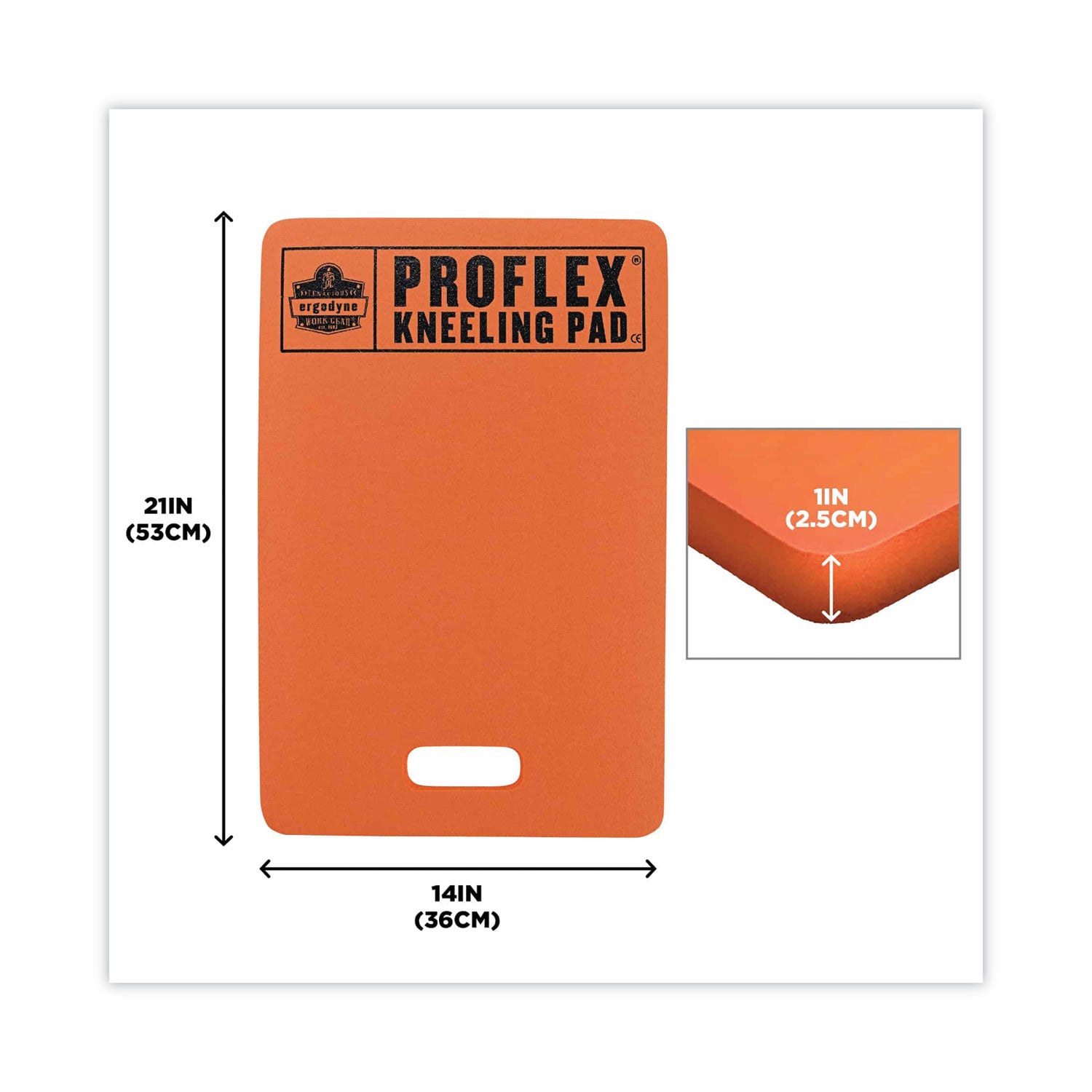 Orange - Foam Rubber, Nitrile Rubber - 1 Each