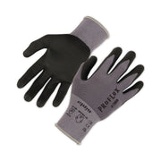 Ergodyne ProFlex 7000 Nitrile-Coated Gloves, Small, Gray, Microfoam Nitrile Palm, Touchscreen Capable, Abrasion and Cut Resistant, Lightweight, 2 Pairs per Pack, 12 Packs