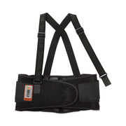 Ergodyne ProFlex 1100SF Spandex Back Support Brace - 30" to 34" Waist Size - Black - Elastic, Spandex - 1 Each