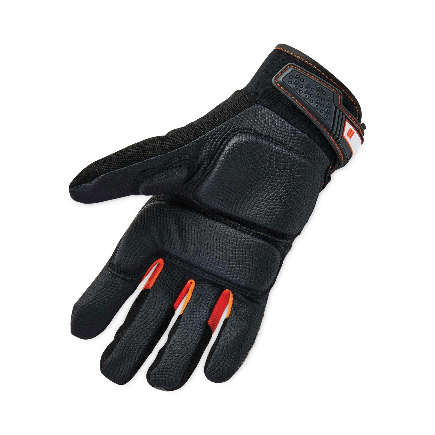 Ergodyne ProFlex 9001 Full-Finger Impact Gloves - 1.50" Thickness x 13.25" Glove Length - Medium Size - Black - Shock Resistant, Impact Resistant, Breathable, Knitted, Reinforced Thumb, Molded, ID Tab, Anti-Vibration, Padded Palm - 2 / Pair