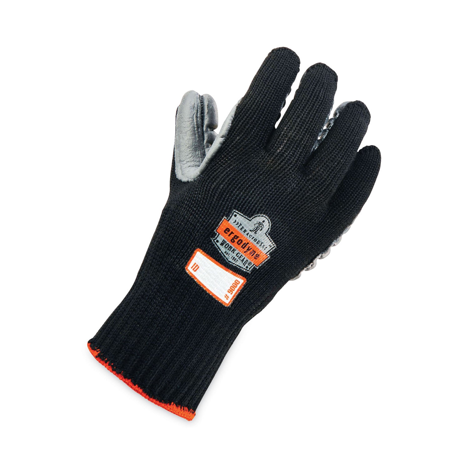 Ergodyne ProFlex 9000 Lightweight Anti-Vibration Gloves, Medium, Black, 3.50" Thick, 13.50" Length, 2 Pairs