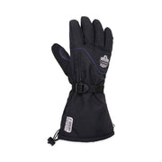 Ergodyne ProFlex 825WP Thermal Waterproof Winter Work Gloves, Small, Black, Touchscreen Capable, Dual Layer, Reinforced Fingertip, Abrasion Resistant, Reflective Accent, Machine Washable, 2 Pairs