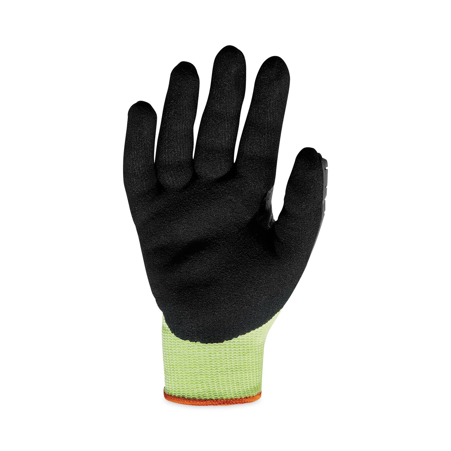 Ergodyne ProFlex 7141 Nitrile-Coated DIR Level 4 Cut-Resistant Gloves, Large, Lime, 1.75" Thick, 10" Length, 2 Pairs per Pack, 72 Packs per Carton