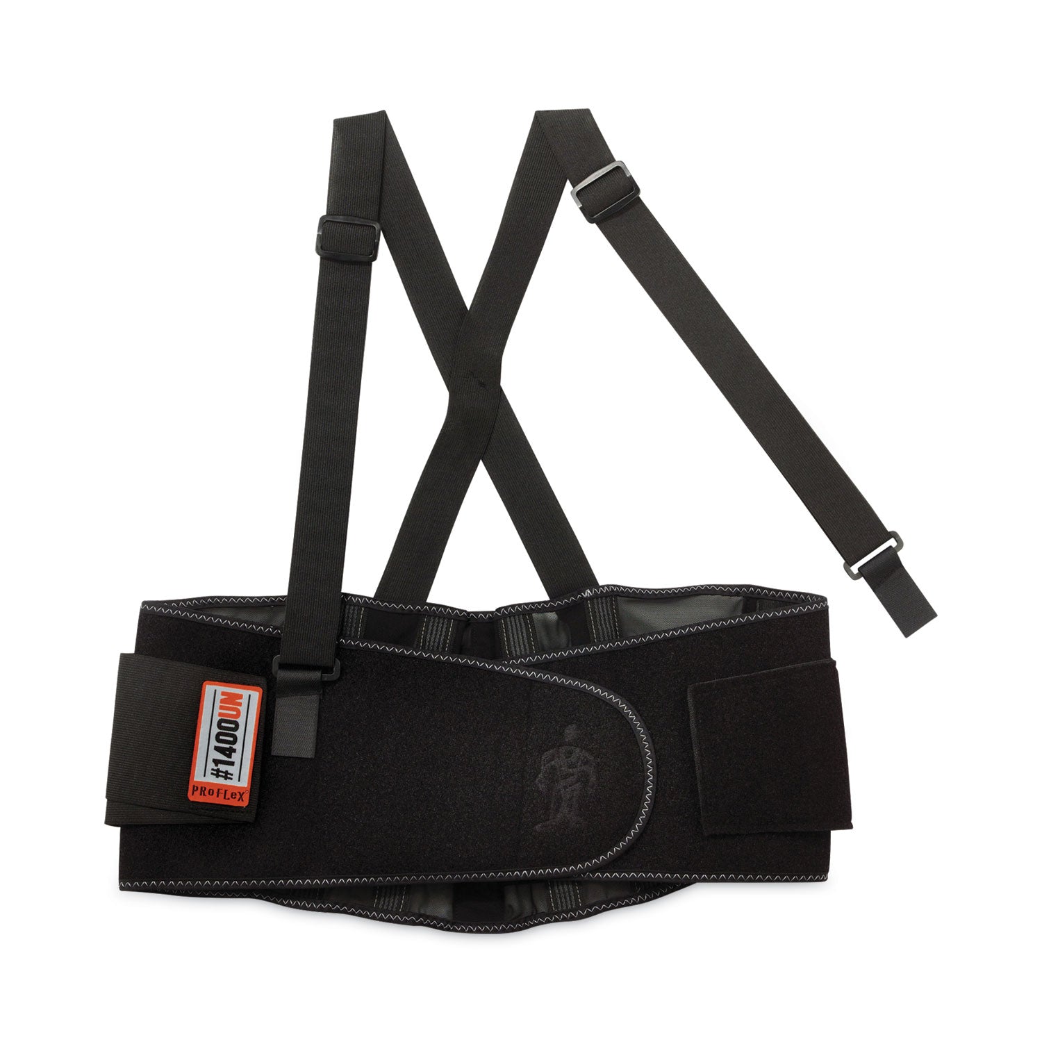 25" to 58" Waist Size - Black - Rubber, Polypropylene, 280D Spandex - 1 Each