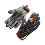 Ergodyne ProFlex 821 Smooth Surface Handling Gloves - 2" Thickness x 12.50" Glove Length - Medium Size - Black - Flexible, Comfortable, Breathable, Secure Fit, Molded, Pull-on Tab, ID Tab, Machine Washable - For Handling Goods - 2 / Pair