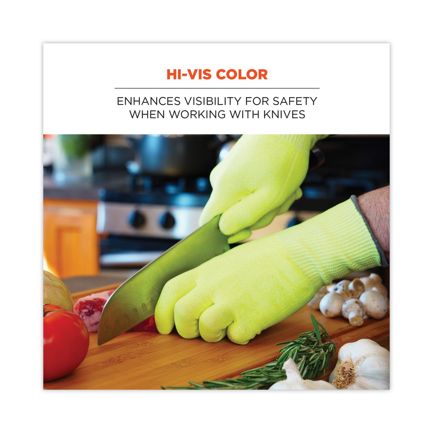 ProFlex 7040 ANSI A4 CR Food Grade Gloves, Lime, Large, 144 Pairs