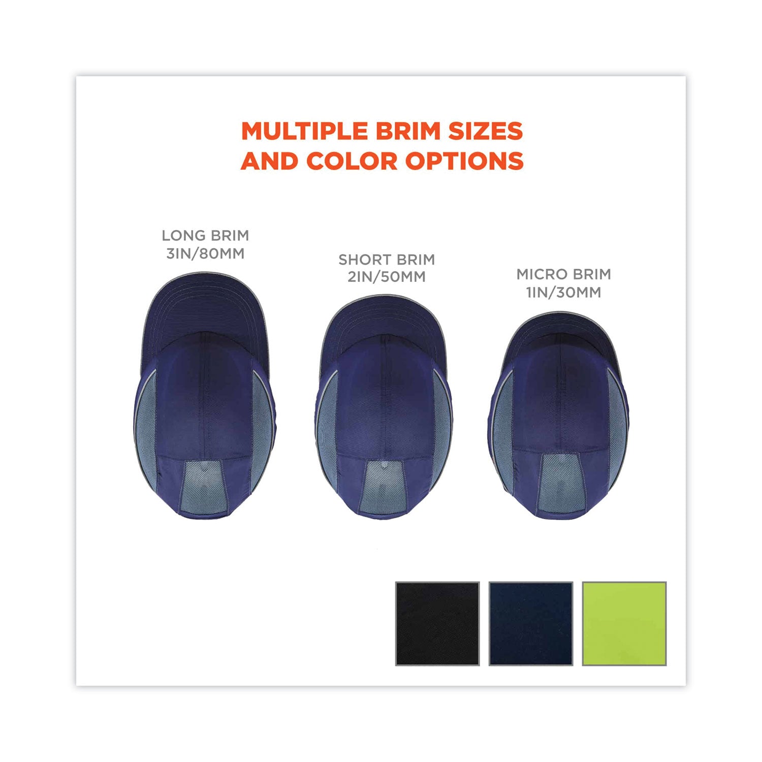 Ergodyne 8950 Bump Cap Hat - Recommended for: Industrial, Mechanic, Factory, Home, Baggage Handling - Short - Bump, Scrape, Head Protection - Lime - Comfortable, Impact Resistant, Machine Washable, Removable - 1 Each
