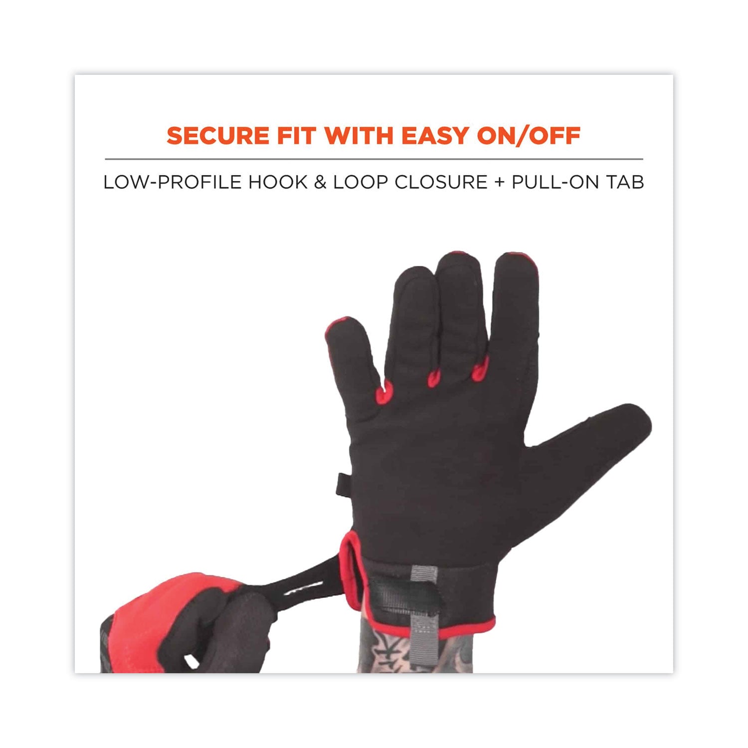 Ergodyne ProFlex 812CR6 Utility Cut-Resistant Gloves, XXL, Black, 2.25" Thick, 13.25" Length, 2 Pairs, Durable Grip, Reinforced Thumb, Flexible, Breathable, Machine Washable