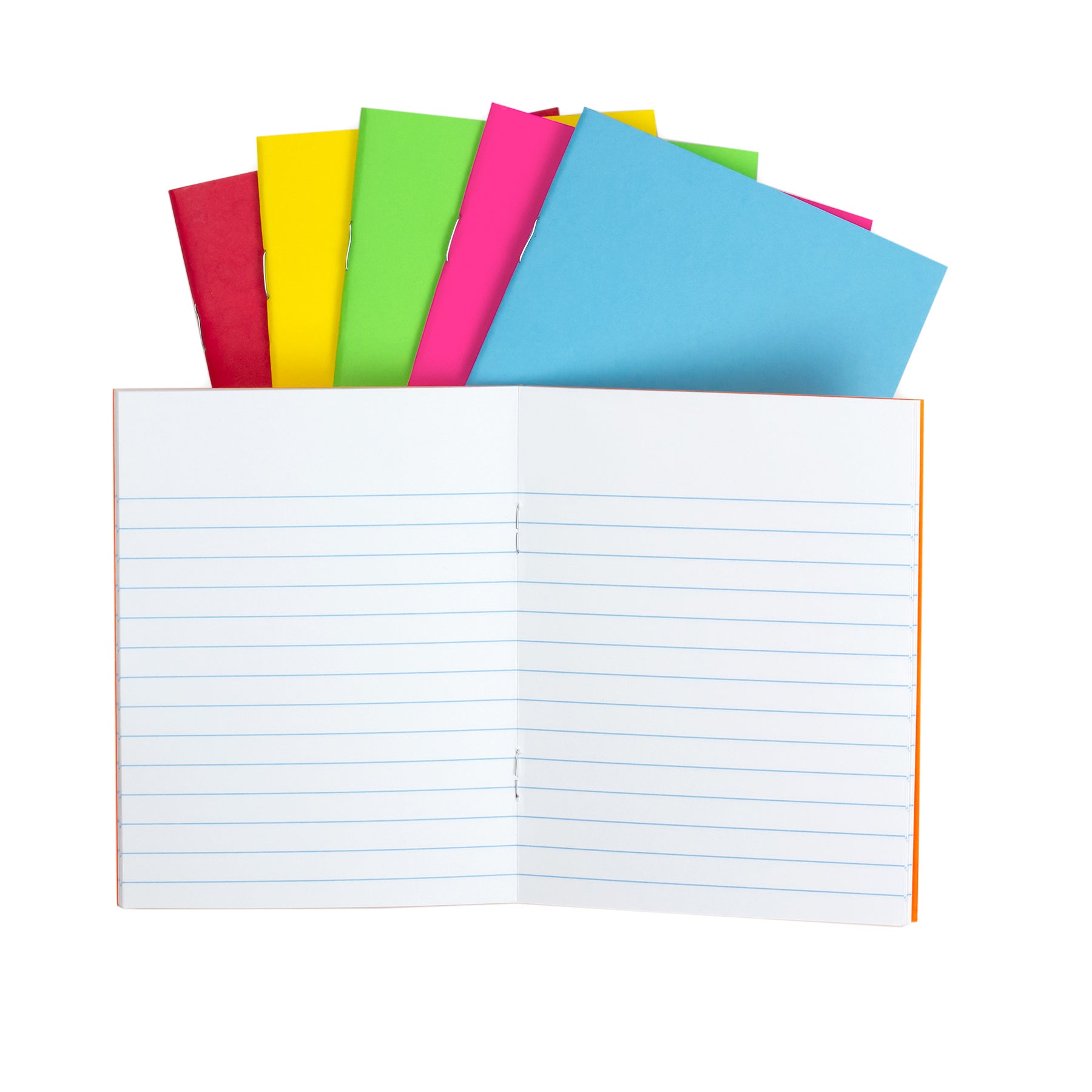 Bright Lined Books, 24 Assorted Colors, 4.25 x 5.5", 32 pages