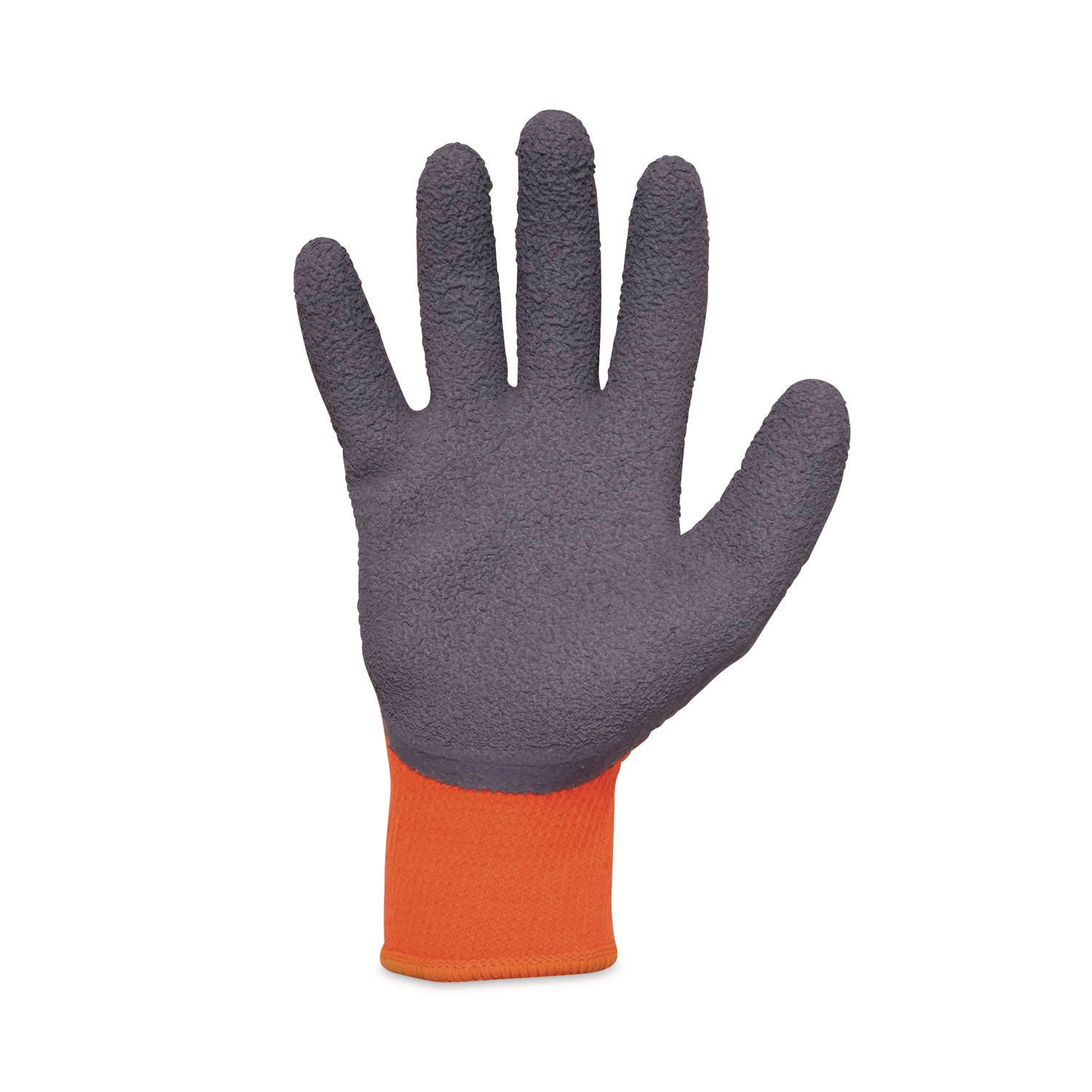 Ergodyne ProFlex 7401 Coated Lightweight Winter Work Gloves, Medium, Orange, Latex Coating, Thermal Protection, Cut Resistant, Machine Washable, 1.75" Thick, 10" Length, 12 Pairs