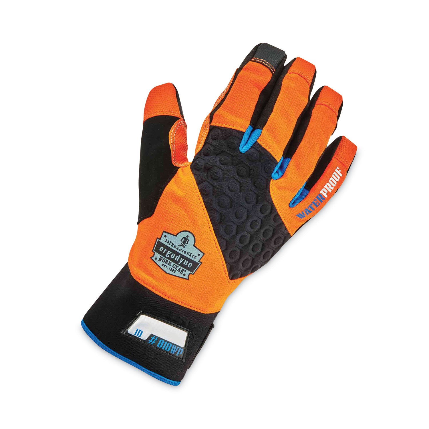 Ergodyne ProFlex 818WP Performance Thermal Waterproof Winter Work Gloves, Medium, Orange, Touchscreen Capable, 3" Thickness, 13.5" Length, 2 Pairs