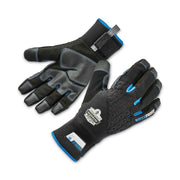 Ergodyne 818WP Thermal Waterproof Work Gloves, Medium, Black, 5" Length, Touchscreen Capable, Machine Washable, Windproof, Weather Resistant, Reinforced Fingertip, 2 Pairs