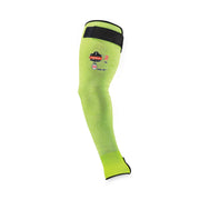 Ergodyne ProFlex 7941 Cut-Resistant Protective Arm Sleeve Pair, 22" Length, Lime, Kevlar Yarn, Machine Washable, Heat Resistant, Moisture Wicking, High Visibility, Adjustable Fit, 2 Sleeves per Pair