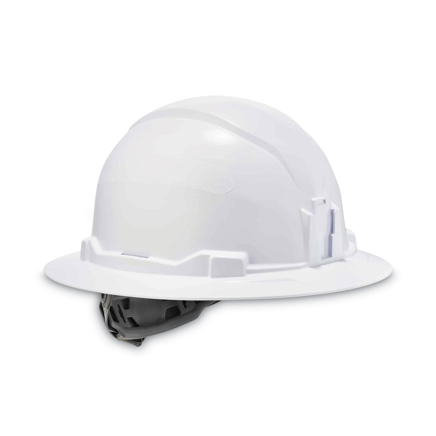 Ergodyne 8971 Full Brim Hard Hat, White, White