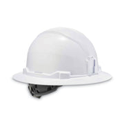 Ergodyne 8971 Full Brim Hard Hat, White, White