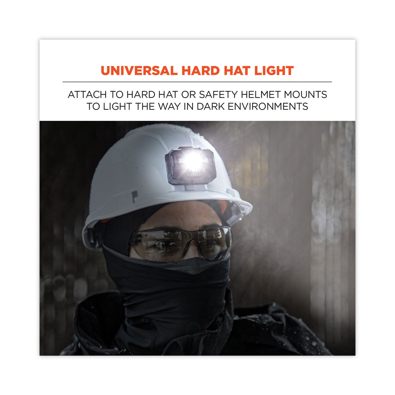 LED - 300 lm Lumen - Battery Rechargeable - Battery - Drop Resistant, Dust Resistant, Water Resistant - Black - 1 Each