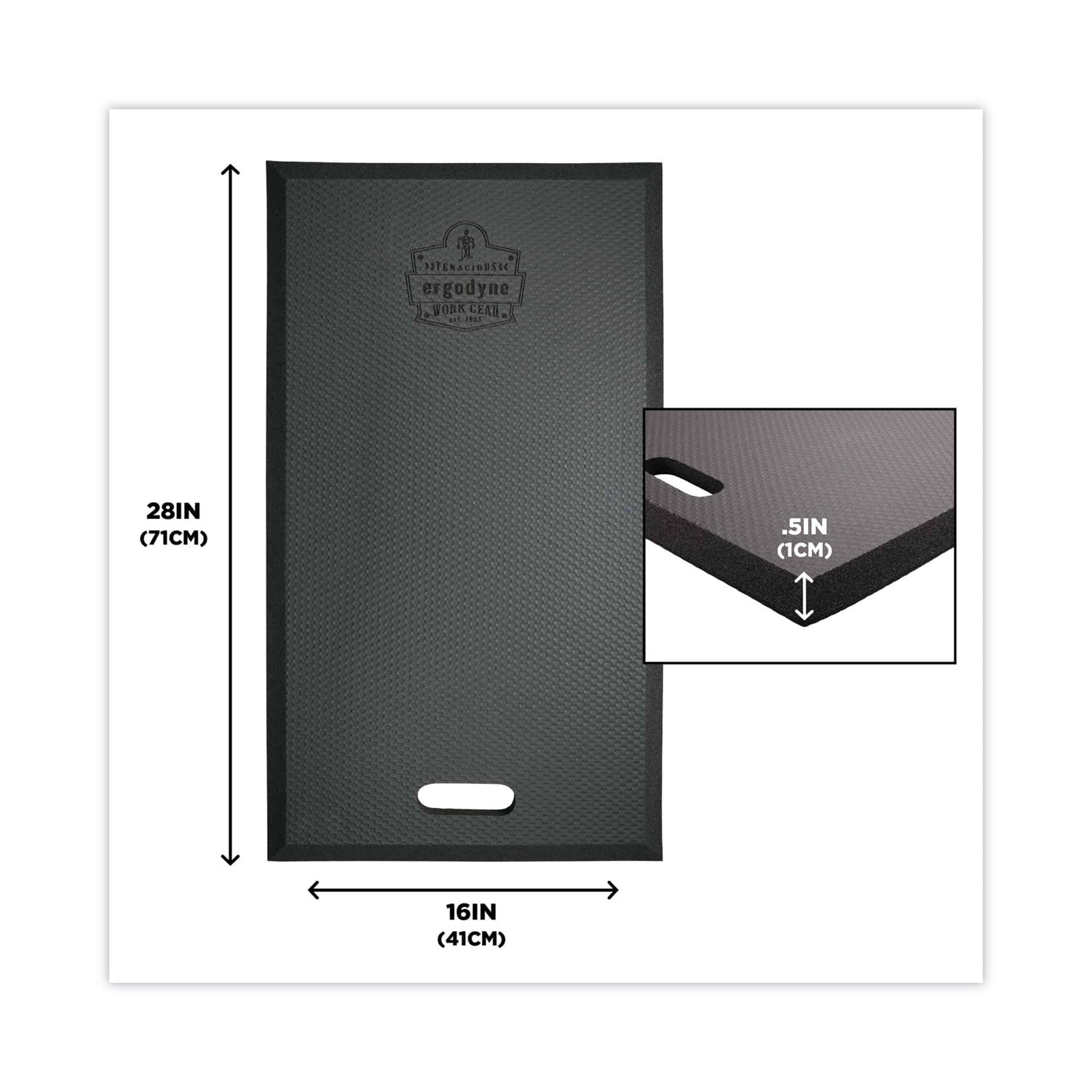 Black - Nitrile Butadiene Rubber (NBR) Foam - 1 Each