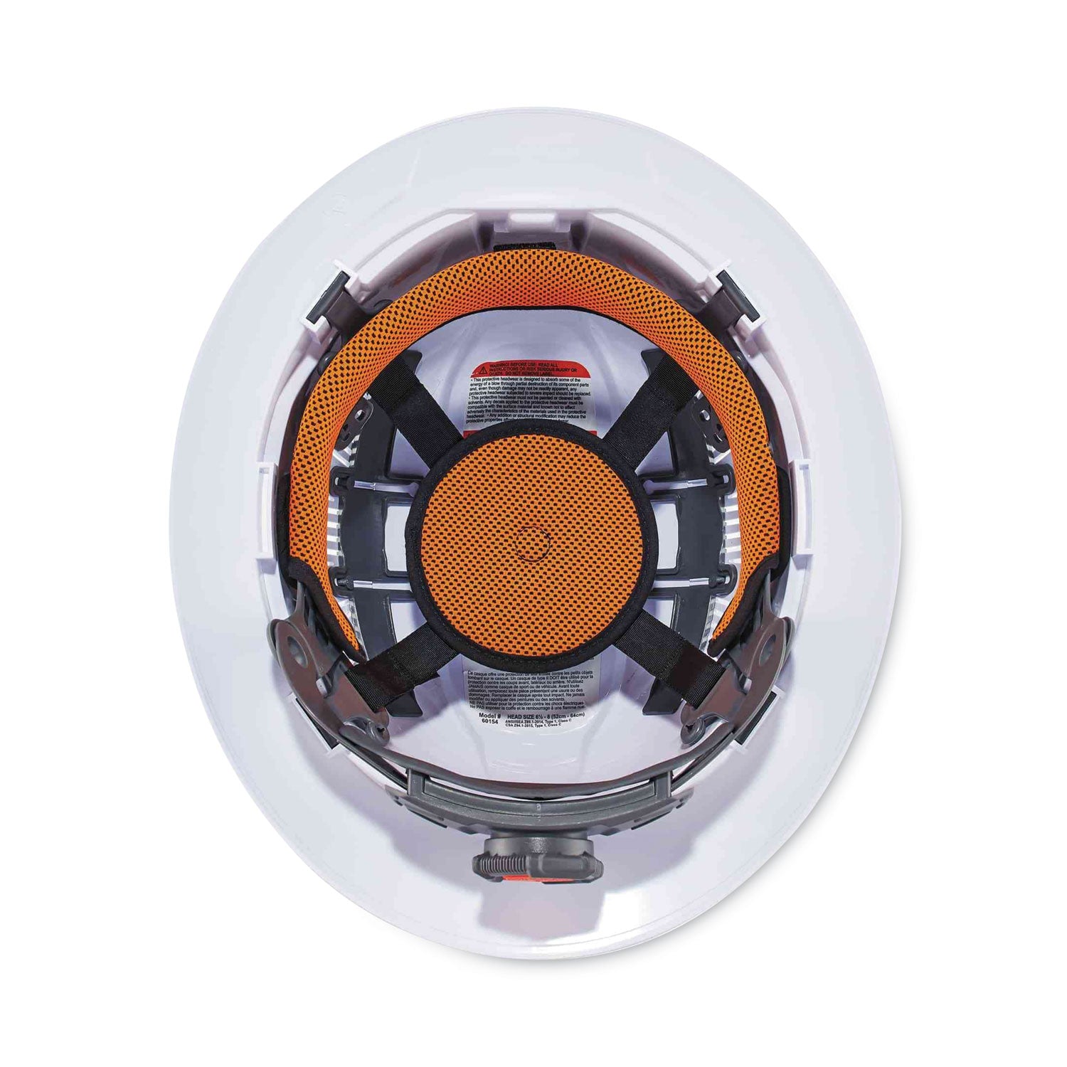Ergodyne 8973LED Full Brim Hard Hat, White, White