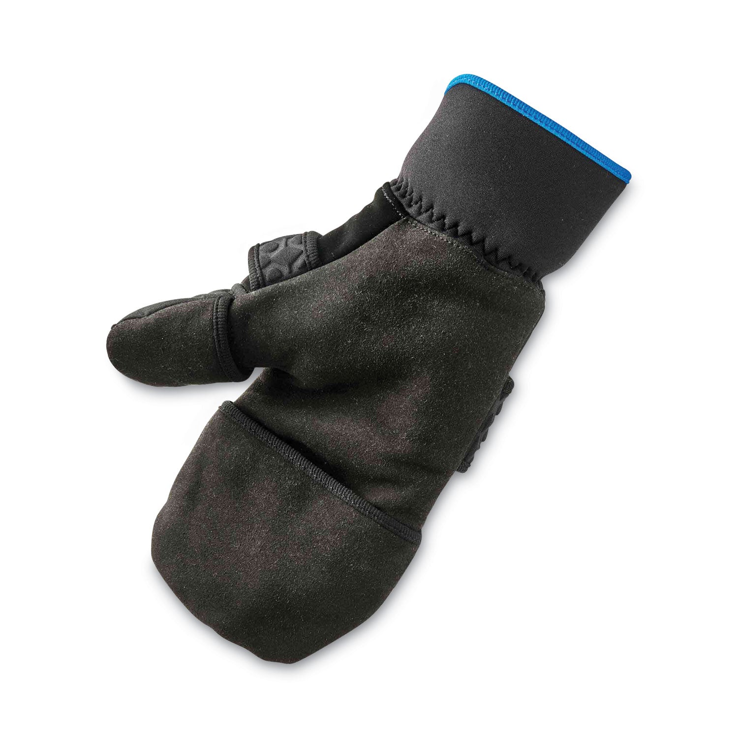 Ergodyne ProFlex 816 Thermal Flip-Top Gloves, Small, Black, 3" Thick, 11.25" Length, 2 Pairs, Weather & Cold Resistant, Reinforced Palm & Thumb, Flexible, Reflective Accent, Machine Washable