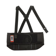Ergodyne ProFlex 1600 Standard Back Support Brace - 42" to 46" Waist Size - Black - Elastic, Polypropylene, Rubber - 1 Each