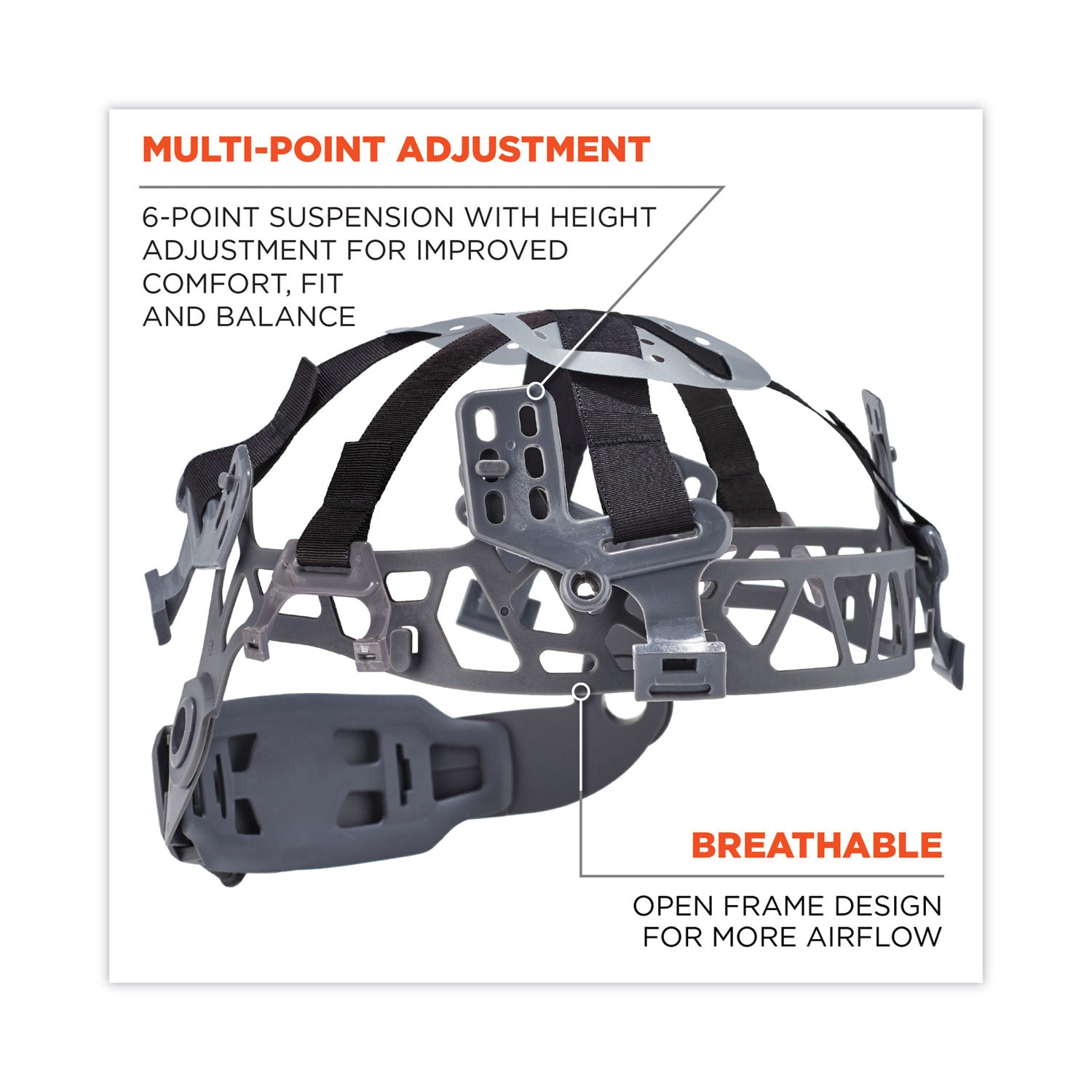 Ergodyne 8974 Class E Safety Helmet, White, White