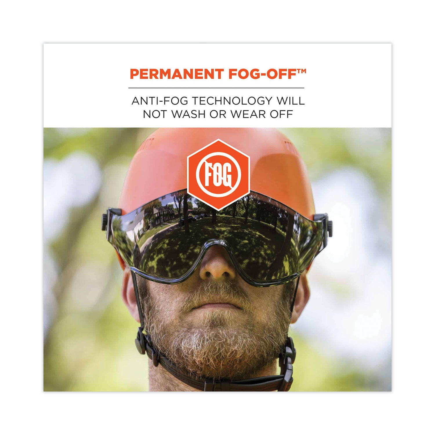 Ergodyne 8991 Safety Helmet Visor - Smoke - 1 Each