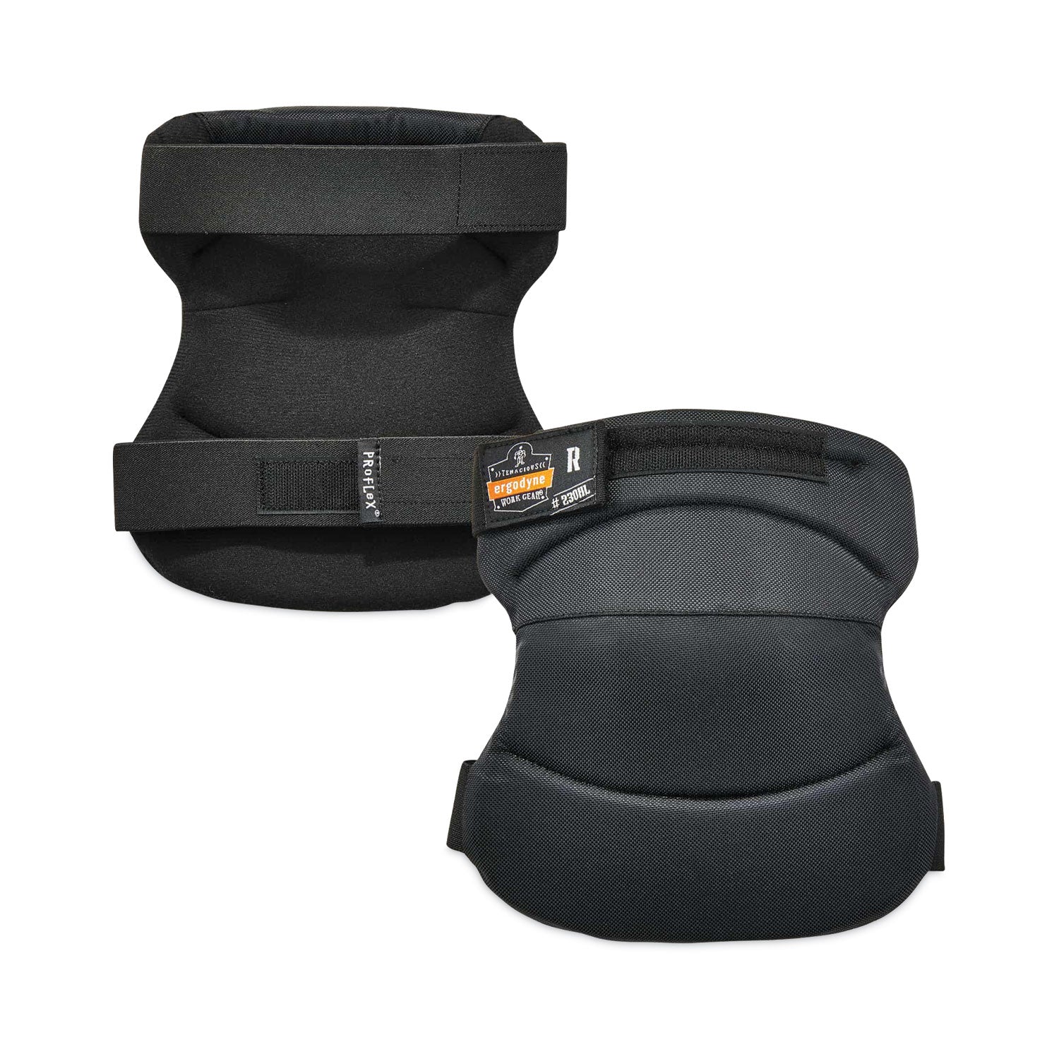 Recommended for: Landscaping, Maintenance, Carpentry - Universal - Knee, Dust, Grime Protection - Hook & Loop Closure - Black - Abrasion Resistant, Comfortable, Durable, Light Duty, Anti-odor, Washable - 2 / Pair
