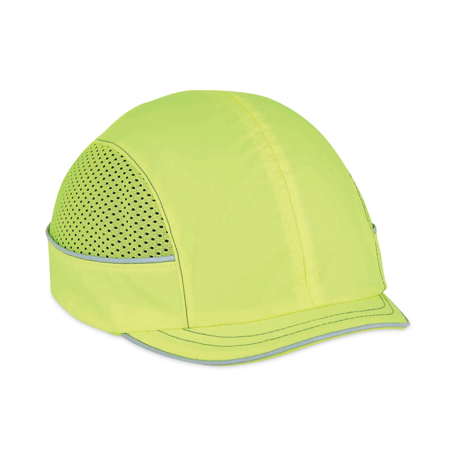 Ergodyne 8950 Bump Cap Hat - Recommended for: Industrial, Mechanic, Factory, Home, Baggage Handling - Bump, Scrape, Head Protection - Lime - Comfortable, Impact Resistant, Machine Washable, Removable - 1 Each