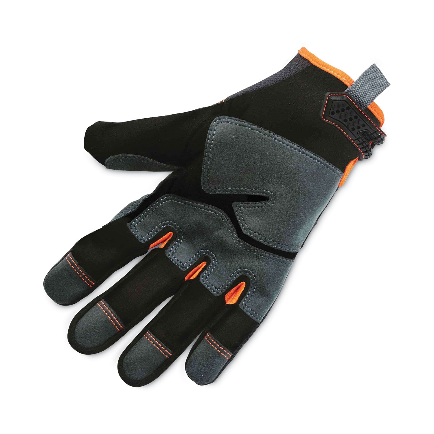 Ergodyne ProFlex 810 Reinforced Utility Gloves, Large, Black, 2" Thick, 12.75" Length, 2 Pairs, Thermal Protection, Abrasion Resistant, Reinforced Palm & Thumb, Breathable, Hook & Loop Closure