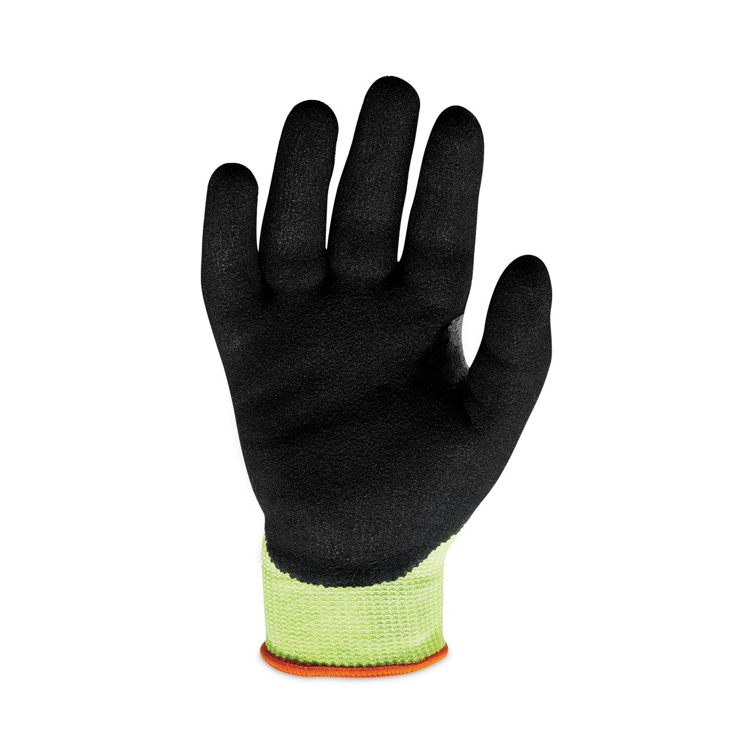 Ergodyne ProFlex 7041 Hi-Vis Nitrile-Coated Level 4 Cut Gloves, Large, Lime, 1.75" Thick, 10" Length, 2/Pair, 144 Pairs/Carton