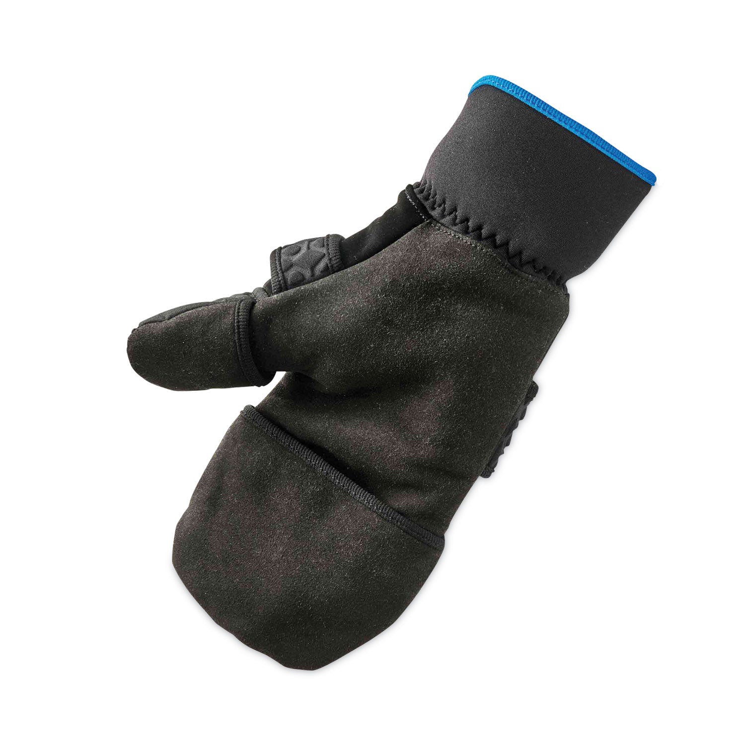 Ergodyne ProFlex 816 Thermal Flip-Top Gloves, Extra Large, Black, 3" Thickness, 12" Length, Weather & Cold Resistant, Reinforced Palm & Thumb, Reflective Accent, Machine Washable, 2 Pairs