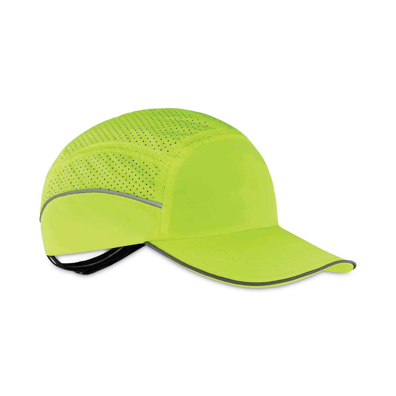 Ergodyne Skullerz 8955 Lightweight Bump Cap Hat, Lime, High-Density Polyethylene Shell, Vented, Reflective, Breathable, Removable Liner, Machine Washable, Impact Resistant, 1 Each
