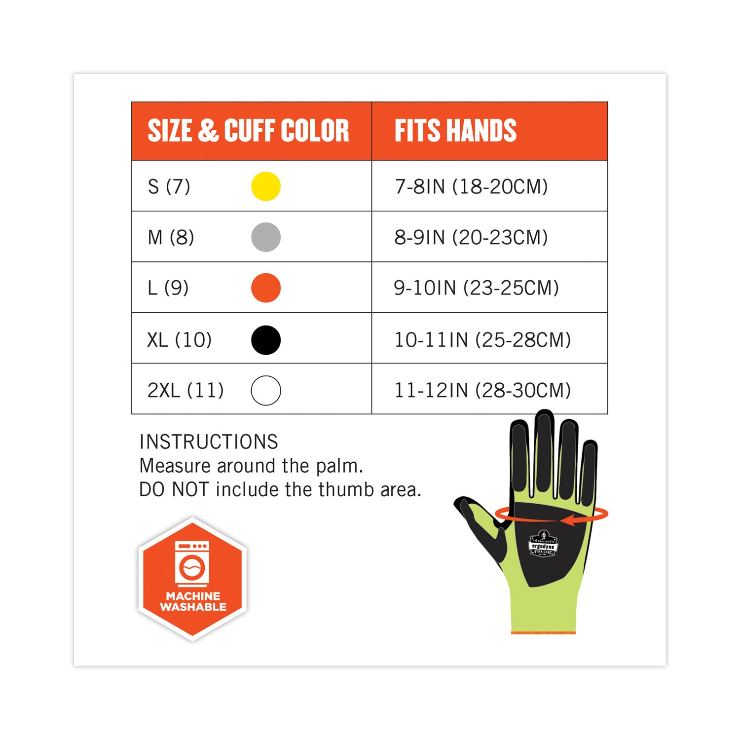Ergodyne ProFlex 7141 Nitrile-Coated DIR Level 4 Cut-Resistant Gloves, Medium, Lime, 1.75" Thick, 10.50" Length, 2/Pair, 12 Pairs/Carton