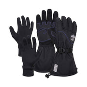 Ergodyne ProFlex 825WP Thermal Waterproof Winter Work Gloves, Medium, Black, 3" Thickness, 13.75" Length, Touchscreen Capable, Dual Layer, 2 Pairs