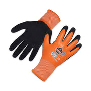 Ergodyne ProFlex 7551 A5 Coated Waterproof Gloves, Large, Orange, Nitrile & Latex Coating, Cut/Water/Cold/Puncture/Abrasion/Slash Resistant, Superior Grip, Machine Washable, 2 Pairs, 12 Carton